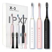 Kit 2 Escovas De Dentes 4 head Elétrica Recarregável Sônica Kit 2 Escovas De Dentes 4 head Elétrica Recarregável Sônica