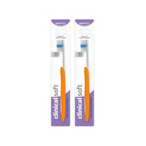 Kit 2 Escovas de Dentes Extra Soft PowerDent Cerdas Ultra Macias para Higiene Delicada e Proteção das Gengivas Kit 2 Escovas de Dentes Extra Soft PowerDent Cerdas Ultra Macias para Higiene Delicada e Proteção das Gengivas