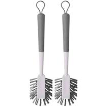 Kit 2 Escovas de Limpeza para Cantos Angular Multiuso Ou Flow Bege Escovão Limpar Banheiro Chão Kit 2 Escovas de Limpeza para Cantos Angular Multiuso Ou Flow Bege Escovão Limpar Banheiro Chão