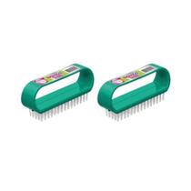 Kit 2 Escovas Delicada Limpeza De Unhas e Cutículas