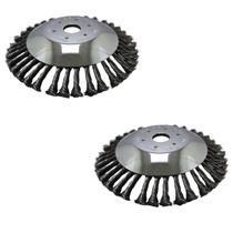 Kit 2 Escovas em Aço Para Roçadeira Universal 200 mm Limpa Tudo 8" X 1" Kit 2 Escovas em Aço Para Roçadeira Universal 200 mm Limpa Tudo 8" X 1"