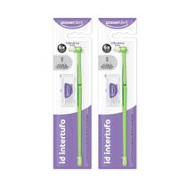 Kit 2 Escovas Interdentais Powerdent Intertufo Cilíndrica 3mm Ideal para Limpeza Entre os Dentes e Aparelhos Ortodônticos Kit 2 Escovas Interdentais Powerdent Intertufo Cilíndrica 3mm Ideal para Limpeza Entre os Dentes e Aparelhos Ortodônticos