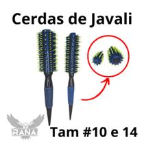 Kit 2 Escovas Javali Cerda Azul/Verde Tam 10/14 Termica