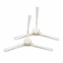 Kit 2 Escovas Laterais Robô Aspirador Xiaomi 3 Pontas Branca Compatível