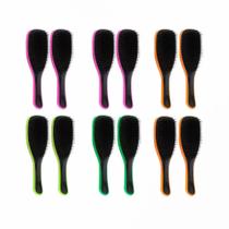 Kit 2 escovas para cabelo mágica com cabo longo anti frizz alta qualidade