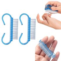 Kit 2 Escovas para limpeza Pó de Unha
