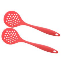 Kit 2 Escumadeira Silicone Utensílios 28cm Kit 2 Escumadeira Silicone Utensílios 28cm