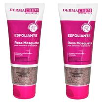 Kit 2 Esfoliantes De Rosa Mosqueta Pele Seca Dermachem 100g