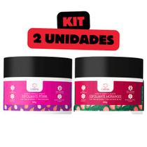 Kit 2 Esfoliantes Fio Cabana 300g Corporal e Facial Morango e Pitaya Hidratação e Renovação