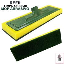 Kit 2 Esfregão Limpa Azulejo Piso Abrasivo Limpeza Pesada