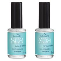 Kit 2 Esmalte Base Fortelece Unha com Calcio Evita Quebrar Kit 2 Esmalte Base Fortelece Unha com Calcio Evita Quebrar