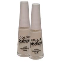 Kit 2 Esmalte Color Fashion Transparente Cor Lenda 8ml Kit 2 Esmalte Color Fashion Transparente Cor Lenda 8ml