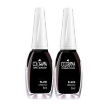 Kit 2 Esmalte Colorama Cor Black 8ml Kit 2 Esmalte Colorama Cor Black 8ml