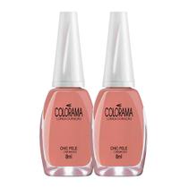 Kit 2 Esmalte Colorama Cor Chic Pele 8ml Kit 2 Esmalte Colorama Cor Chic Pele 8ml