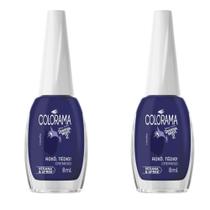 Kit 2 Esmalte Colorama Cremoso Divertidamente 2 Roxo,Tedio! Vegana & 6Free 8ml