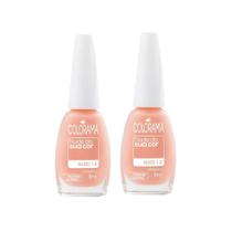 Kit 2 Esmalte Colorama Nude da Sua Cor Cremoso Cor Nude 1.0 8ml