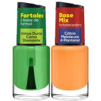 Kit 2 Esmalte Cora Fortalex E Base Mix Multivitaminica