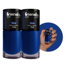 Kit 2 Esmalte Cremoso Azul Tamy Friends 7ml Cor Vibrante Kit 2 Esmalte Cremoso Azul Tamy Friends 7ml Cor Vibrante