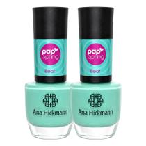 Kit 2 Esmalte Cremoso Verde Claro Ana Hickmann Pop Spring Beat 9ml Kit 2 Esmalte Cremoso Verde Claro Ana Hickmann Pop Spring Beat 9ml