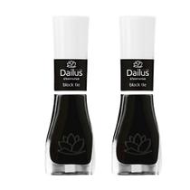 Kit 2 Esmalte Dailus Color Cor Black Tie com 8ml
