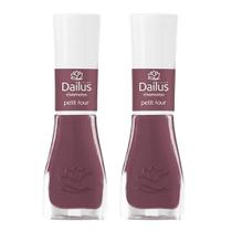 Kit 2 Esmalte Dailus Color Cor Petit Four com 8ml