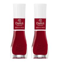 Kit 2 Esmalte Dailus Color Cor Pipoca Doce com 8ml