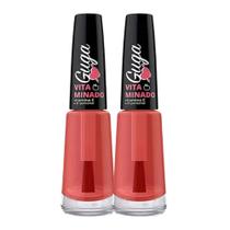 Kit 2 Esmalte de Tratamento para Unha Vitaminado Vitamina E e D-Pantenol 8ml Guga