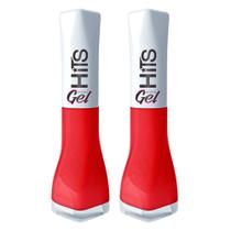 Kit 2 Esmalte Hits Efeito Gel Cor A Fila Anda 8ml Kit 2 Esmalte Hits Efeito Gel Cor A Fila Anda 8ml