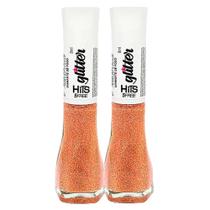 Kit 2 Esmalte Hits Glitter 5Free Cor Diamante de Fogo 8ml Kit 2 Esmalte Hits Glitter 5Free Cor Diamante de Fogo 8ml