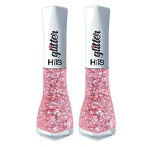 Kit 2 Esmalte Hits Glitter Cor Buenos Aires 8ml Kit 2 Esmalte Hits Glitter Cor Buenos Aires 8ml