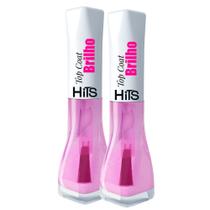Kit 2 Esmalte Hits Top Coat Brilho 8ml Kit 2 Esmalte Hits Top Coat Brilho 8ml