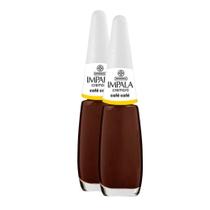 Kit 2 Esmalte Impala Cor Café Café com 7,5ml Kit 2 Esmalte Impala Cor Café Café com 7,5ml