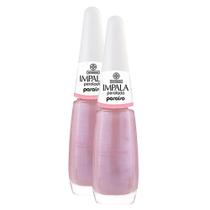 Kit 2 Esmalte Impala Cor Paraíso Perolado com 7,5ml Kit 2 Esmalte Impala Cor Paraíso Perolado com 7,5ml