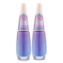 Kit 2 Esmalte Impala im Previsível Duo Color Cremoso Cor Meiga e Sincerona 7,5ml