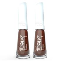 Kit 2 Esmalte Novo Toque Cremoso Cor Café 8ml Kit 2 Esmalte Novo Toque Cremoso Cor Café 8ml