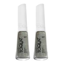 Kit 2 Esmalte Novo Toque Glitter Cor Energia 8ml
