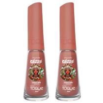 Kit 2 Esmalte Novo Toque Raízes Cremoso Cor Terra Mãe 8ml Kit 2 Esmalte Novo Toque Raízes Cremoso Cor Terra Mãe 8ml