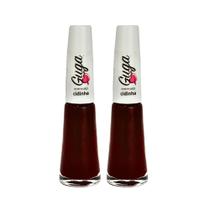 Kit 2 Esmalte para Unhas Cremoso Cor Cidinha Vinho 8ml Guga Kit 2 Esmalte para Unhas Cremoso Cor Cidinha Vinho 8ml Guga