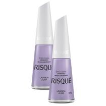 Kit 2 Esmalte Risqué Cor Lavanda Alma com 8ml