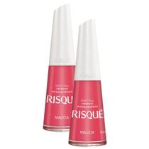Kit 2 Esmalte Risqué Cor Malícia Hipoalergênico com 8ml
