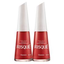 Kit 2 Esmalte Risqué Cor Tamara 8ml Kit 2 Esmalte Risqué Cor Tamara 8ml