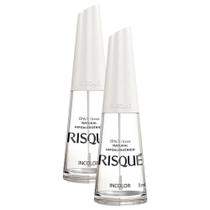 Kit 2 Esmalte Risqué Incolor Natural Hipoalergênico com 8ml