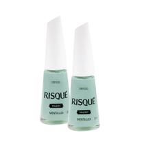 Kit 2 Esmalte Risqué Menta Liza Cremoso 8ml Kit 2 Esmalte Risqué Menta Liza Cremoso 8ml