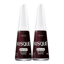 Kit 2 Esmalte Risqué Nova Cor Cremoso Cor Me Deixa Ameixa 8ml Kit 2 Esmalte Risqué Nova Cor Cremoso Cor Me Deixa Ameixa 8ml
