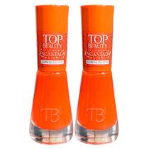 Kit 2 Esmalte Top Beauty Encantada Cor Livro dos Encantos 9ml