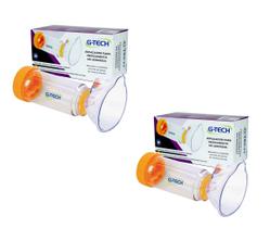 Kit 2 Espaçadores Com Máscaras Adulto E Infantil Aerossol Kit 2 Espaçadores Com Máscaras Adulto E Infantil Aerossol