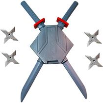 Kit 2 Espadas Ninja Brinquedo Infantil 64cm Com Suporte de Por Nas Costas - LePlastic