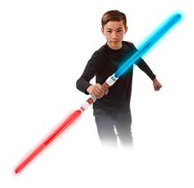 Kit 2 Espadas Sabre De Luz Star Wars Com Som e Luz - POLIBRINQ