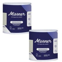 Kit 2 Esparadrapo Impermeável Branco 5cm X 4,5m - Missner