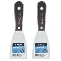 Kit 2 Espatula De Aço Polido 6,4cm Resistente Atlas Kit 2 Espatula De Aço Polido 6,4cm Resistente Atlas